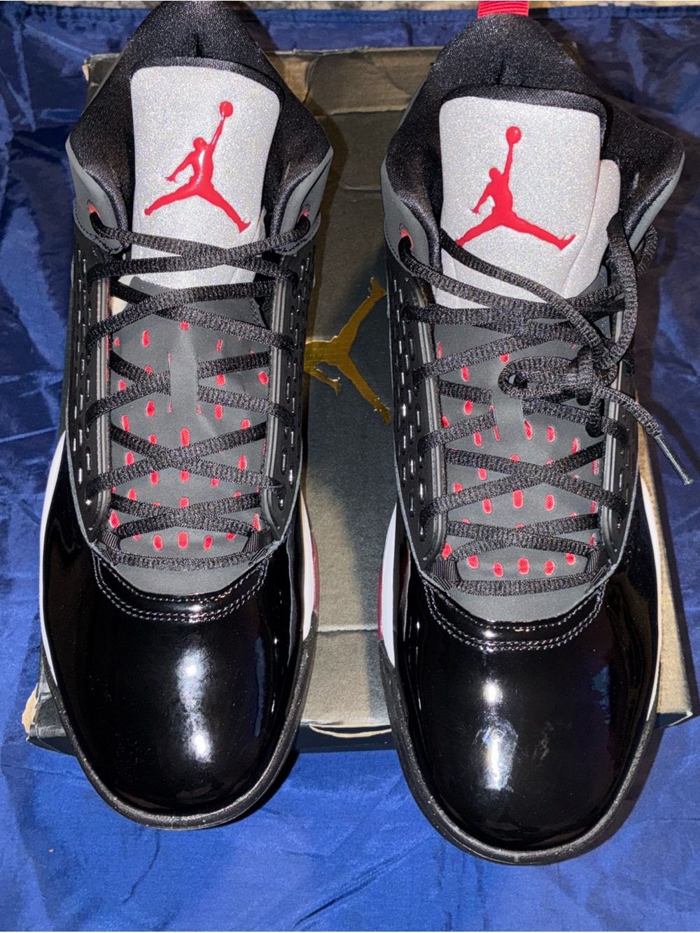 Jordan Men’s Basketball Sneakers - Black/Red/Gray